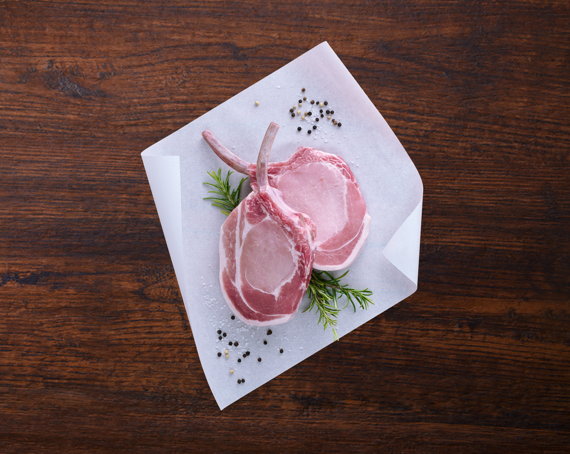 Dry Aged Tomahawk Steak vom Schwein 