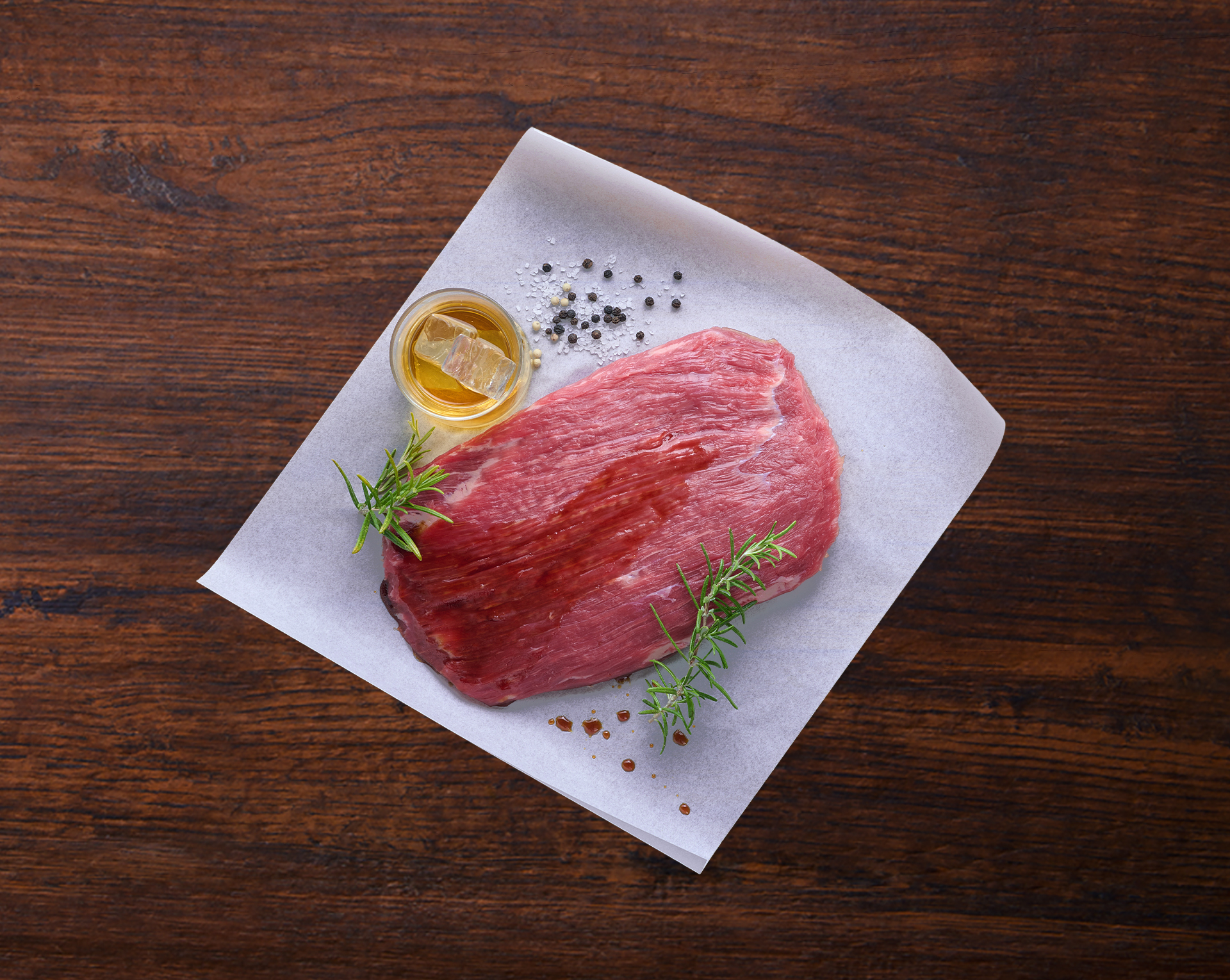 Dry Aged Beef - Spezial Cut Flanksteak Whiskey mariniert 